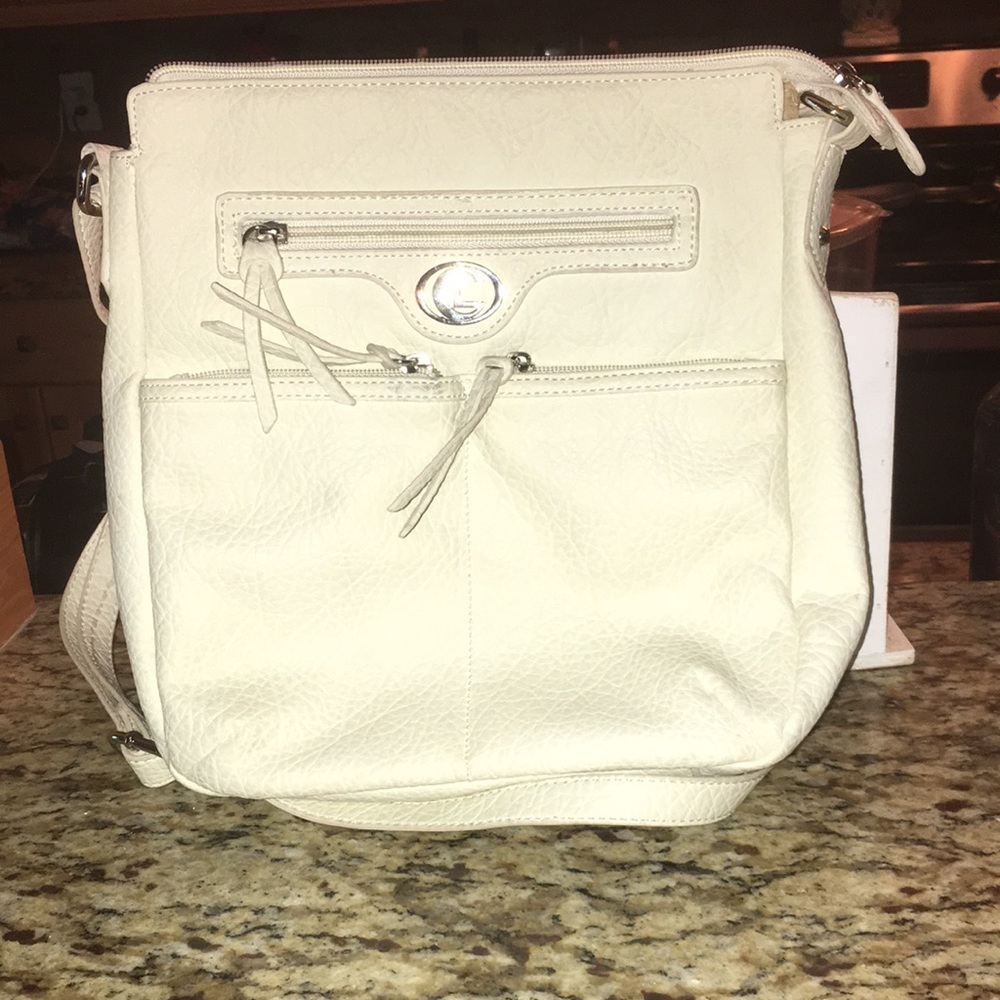 White Adjustable Crossbody Bag